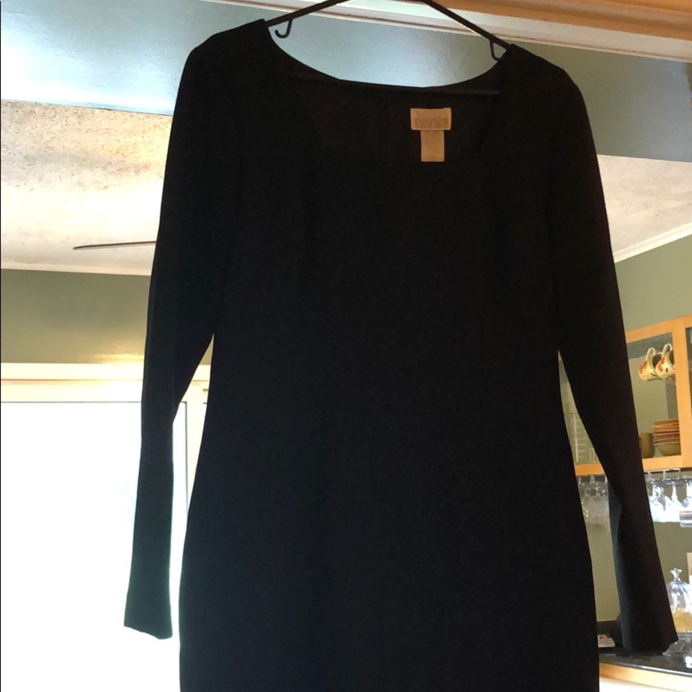 Long sleeve black dress